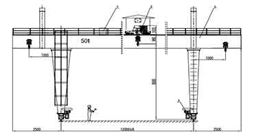   Gantry Crane project design drawing   